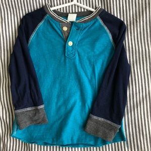 Blue and grey Henley